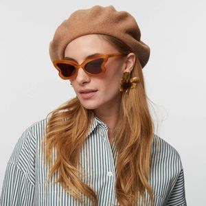 Camel Wool felt  beret
